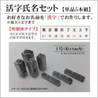活字 明朝体 初号 約15mm 漢字名前 ５本セット K Kmt 0g はんこ屋吉報堂yahoo 店 通販 Yahoo ショッピング