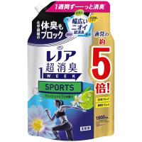 レノア 液体 超消臭1WEEK 柔軟剤 SPORTS フレッシュシトラス 詰め替え 大容量 1,900mL | きらきら美らShop2号店