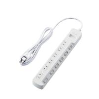エレコム 雷ガードタップ/個別スイッチ/6個口/2.5m/ホワイト T-K5A-2625WH | はるいろ暮らしの雑貨店