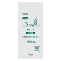 シモジマ ヘイコー PP食パン袋 半斤用 100枚入り 006721440 透明 厚0.025×幅125/全体幅185×高310mm | ルミナスエイト ヤフー店