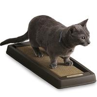 アイリスオーヤマ(IRIS OHYAMA) 猫 爪とぎ ダストレス ゴミの少ない爪とぎ スリム またたびシール付き CTS-540 ブラウン | ルミナスエイト ヤフー店