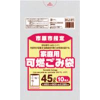 市原市 可燃45L手付10枚入半透明緑 IHJ22 まとめ買い 30袋×5ケース 合計150袋セット 38-527 | キリーショップ ヤフー店