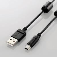 ELECOM デジカメ用USBケーブル miniB フェライトコア 0.5m DGW-MF05BK | キリーショップ ヤフー店