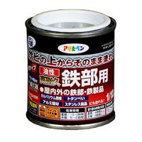 （まとめ買い）アサヒペン 油性高耐久鉄部用 黒 1/12L 〔5缶セット〕 | キリーショップ ヤフー店