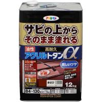 アサヒペン トタン用上塗り塗料 油性高耐久アクリルトタン用α 12kg 赤さび | キリーショップ ヤフー店