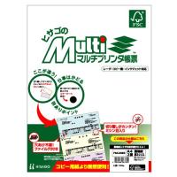 （まとめ買い）ヒサゴ FSC認証 マルチプリンタ帳票 A4 裏地紋 2面 折ミシン入 100枚入 FSC2085 〔×3〕 | キリーショップ ヤフー店