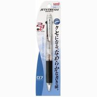 （まとめ買い）三菱鉛筆 ジェットストリーム 多機能ペン 2＆1 0.7mm 透明 MSXE3500071PT 〔10本セット〕 | キリーショップ ヤフー店