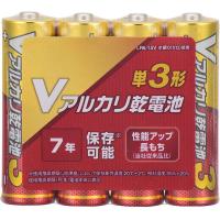 メール便発送 オーム アルカリ乾電池単3形 4本パック LR6VN4S | キリーショップ ヤフー店