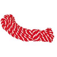（まとめ買い）ササガワ 紅白ロープ アクリル製 直径8mm×長さ10.5m 1本入 40-6555 〔×3〕 | キリーショップ ヤフー店
