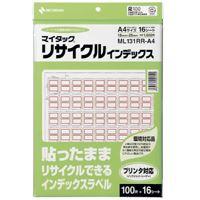 ニチバン マイタックリサイクルインデックス 赤枠 ML-131RR-A4 アカワク 00063605 | キリーショップ ヤフー店