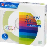 （まとめ買い）バーベイタム くり返し記録・データ用 CD-RW 700MB 1-4倍速 5枚入 SW80QM5V1 〔×3〕 | キリーショップ ヤフー店