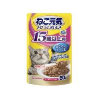 ねこ元気 総合栄養食 パウチ 15歳以上用 まぐろ入りかつお 60g 猫用 キャットフード | キリーショップ ヤフー店