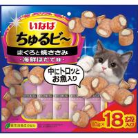 いなばペットフード ちゅるビ〜 まぐろと焼ささみほたて味 10g×18袋 猫用おやつ | キリーショップ ヤフー店