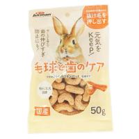 ミニア二マン ウサギのカリカリキャロット 毛球ケア 50g 小動物用フード | キリーショップ ヤフー店