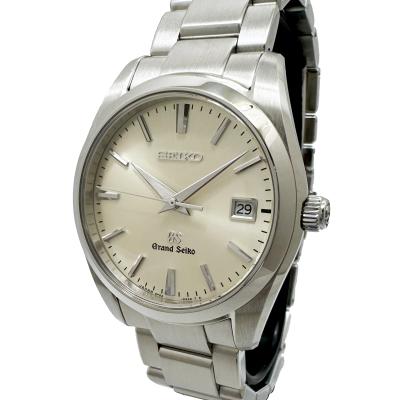 セイコー グランドセイコー QZ シルバー文字盤 メンズ腕時計 Grand Seiko グランドセイコ― クォーツ デイト シルバー文字盤