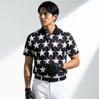 新品同様　V12　GRADATION STAR POLO　星柄　ポロシャツ　XL 新品同様 V12 GRADATION STAR POLO 星柄 ポロシャツ XL V12] ゴルフ