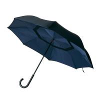 アンファンス 傘 サーカス ＜ ネイビー×ブラック ＞ 逆さ傘 さかさ傘 晴雨兼用 逆さに開く2重傘 送料無料 | アドキッチン