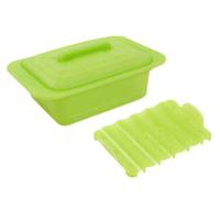 VIV/ヴィヴ　シリコンスチーマー　 Uno/ウノ （スチームトレイ付き）（59629）＜レタスグリーン＞ | アドキッチン