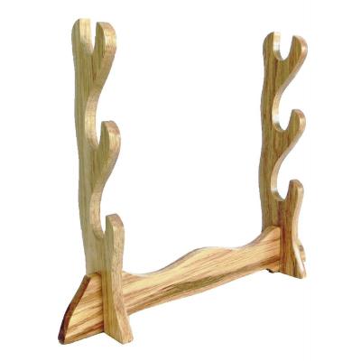 木製(生地)刀掛[組立式] 組立式アクリル刀掛け(クリアブラック) | 粋陽堂