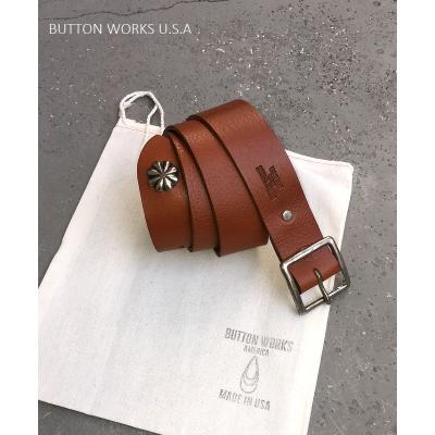 button works コンチョベルト ボタンワークス BUTTON WORKS (ボタンワークス) 1.5 End Concho Belt, Black