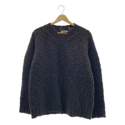 AURALEE（オーラリー） WOOL SLUB KNIT V-NECK P/O ウールスラブ V