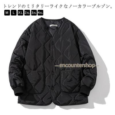 ノーカラージャケット メンズ（メンズ中綿）｜コート、ジャケット