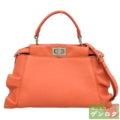 FENDI】フェンディ オリガミ ショルダーバッグ オレンジ