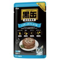 キャットフード ウェット 黒缶パウチ しらす入りまぐろとかつお 70g | ネコグッズ kocka コチュカ