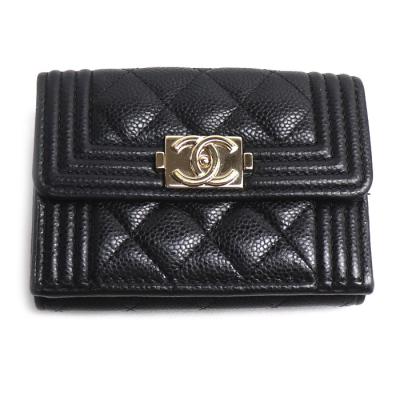 CHANEL 財布 三つ折り マトラッセキャビアスキンのおすすめ人気商品