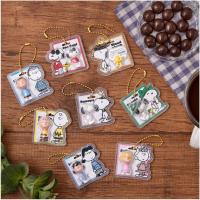 PEANUTS -SNOOPY- スヌーピー パッケージチャーム&チョコボーロ 準チョコレート 食玩  チャーム キーホルダー