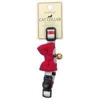 フェリーク キャットカラー トリコロールボーダーリボン レッド 猫用 首輪 | コジコジ