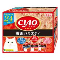 エントリーで+4倍！本日限定！いなば CIAO パウチ 贅沢バラエティ 猫用 35g×24袋 | コジコジ