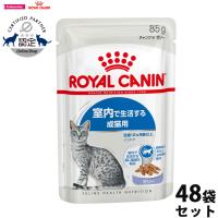 エントリーで+4倍！本日限定！ロイヤルカナン 猫 キャットフード ウェット インドア ゼリー 室内で生活する成猫用 生後12ヵ月齢以上 85g×48袋 | コジコジ