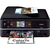 EPSON MultiPhoto Colorio 有線・無線LAN標準搭載 タッチパネル液晶 フォト複合機 6色染料インク EP-901A | KOKONARARU