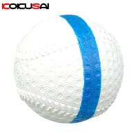 軟式野球用トレーニングボール 回転チェックボール69　ブルー/白 1個　ks229-1 | コクサイオフィシャルオンラインショップ