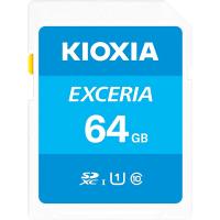 KIOXIA キオクシア(旧東芝) SDカード Exceria SDXC U1 R100 C10 フルHD 高速読み取り 100MB/s 64GB LNEX1L064GG4 | こまもの本舗 Yahoo!店