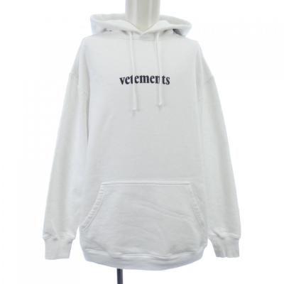 ヴェトモン オーバーサイズ プルオーバーパーカー グレー L VETEMENTS（ヴェトモン）中古・古着オンライン通販 | Kindal