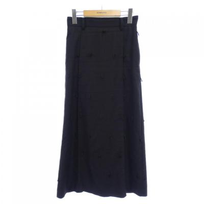 未使用タグ付き IRENE アイレネ ドッキング プリーツ ロングスカート 36 アイレネ - IRENE | Knit Pleats Skirt-Gray-36の通販 | RESTIR