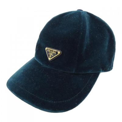 ▼美品　PRADA ベースボールキャップ　ブラック　プラダ　帽子　コットン ☆Prada プラダ☆Re-Nylon ベースボールキャップ ブラック
