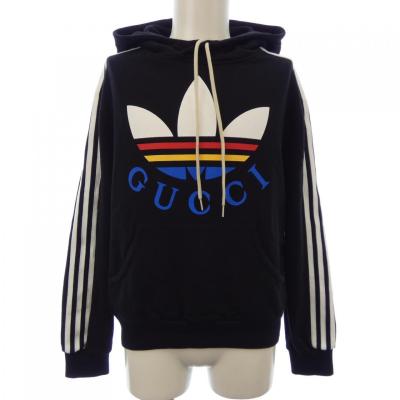 美品 グッチ アディダス コラボ パーカー ブラウン XS アディダス パーカー（GUCCI）のおすすめ人気商品一覧 通販