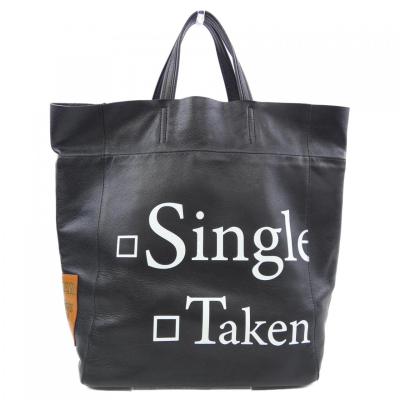 intoxic. レザートートバッグ　アイボリー　手書き風ロゴ　ショルダー無し 2021AW新作！】お洒落なレザーバッグ『intoxic/イントキシック』取扱い