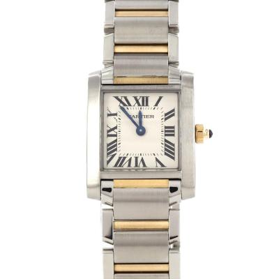 カルティエ タンクフランセーズSM PGコンビ･2009X'mas LIMITED W5010001 SSxPG クォーツ Cartier - カルティエ タンクフランセーズSM PGコンビ・2009X'mas