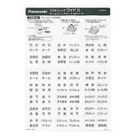 パナ コスモ ネームスイッチカード2型(ホワイト) WVC8322WK 【ゆう 