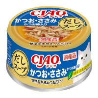 いなば　ＣＩＡＯ（チャオ）　だしスープ　かつお・ささみ　かつお節入り　７５ｇ | コメリドットコム