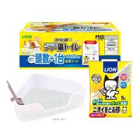ニオイをとる砂　コンパクトコーナー猫トイレ　頭数＋１台応援セット | コメリドットコム