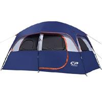 CAMPROS CPテント 6人用 キャンプテント 防水 防風 ファミリーテント トップレインフライ付き 大きなメッシュ窓4枚 二層 設営簡単 持ち運び便利 キャリーバッグ | ショップグリーンストア
