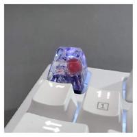 Gaming Mouse and Keyboard 1pc Key Cap Deep Sea Jellyfish Design Backlight Resin for Mechanical Gaming Keyboard SA OEM R1234 Customized (Color : Resin | ショップグリーンストア