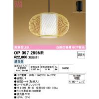 安心のメーカー保証 OP097299NR（ランプ別梱包）『OP097299#＋NO275E』 オーデリック ペンダント LED ◆ 実績20年の老舗 | 住まいのこしなかセレクト店