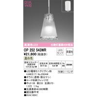 安心のメーカー保証 OP252543WR（ランプ別梱包）『OP252543#＋NO292AW』 オーデリック ペンダント LED ◆ 実績20年の老舗 | 住まいのこしなかセレクト店