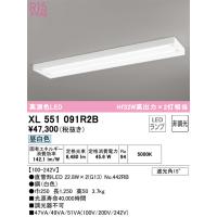 安心のメーカー保証 XL551091R2B（ランプ別梱包）『XL551091#Y＋NO442RB×2』 オーデリック ベースライト LED | 住まいのこしなかセレクト店